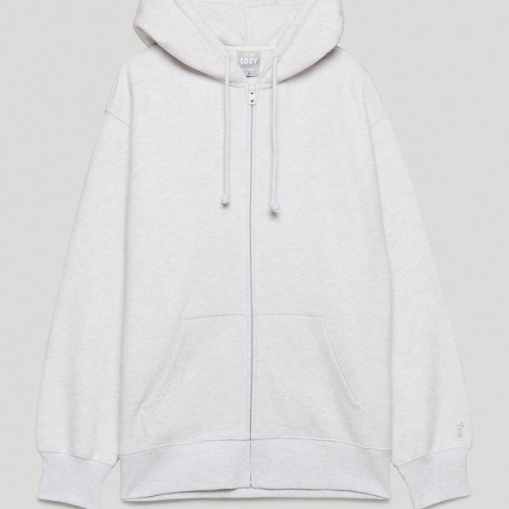 ARITZIA | TNA Cozy Fleeze Boyfriend Zip-Up